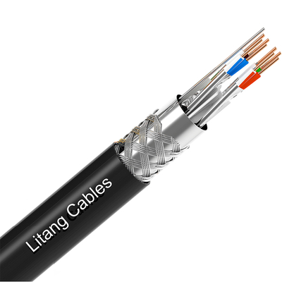 CAT7 S/FTP Black Copper Cable 