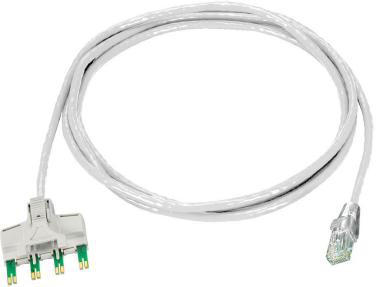 Litang Cat6 4-pair to RJ45 10ft White Copper Patch Cord 